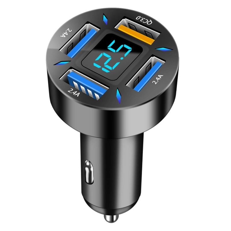 4 USB Car Charger Input 12V/24V Output QC3.0 Super Pd